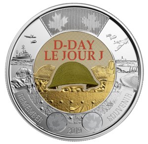 2019 Toonie - D-Day - Coloured reverse
